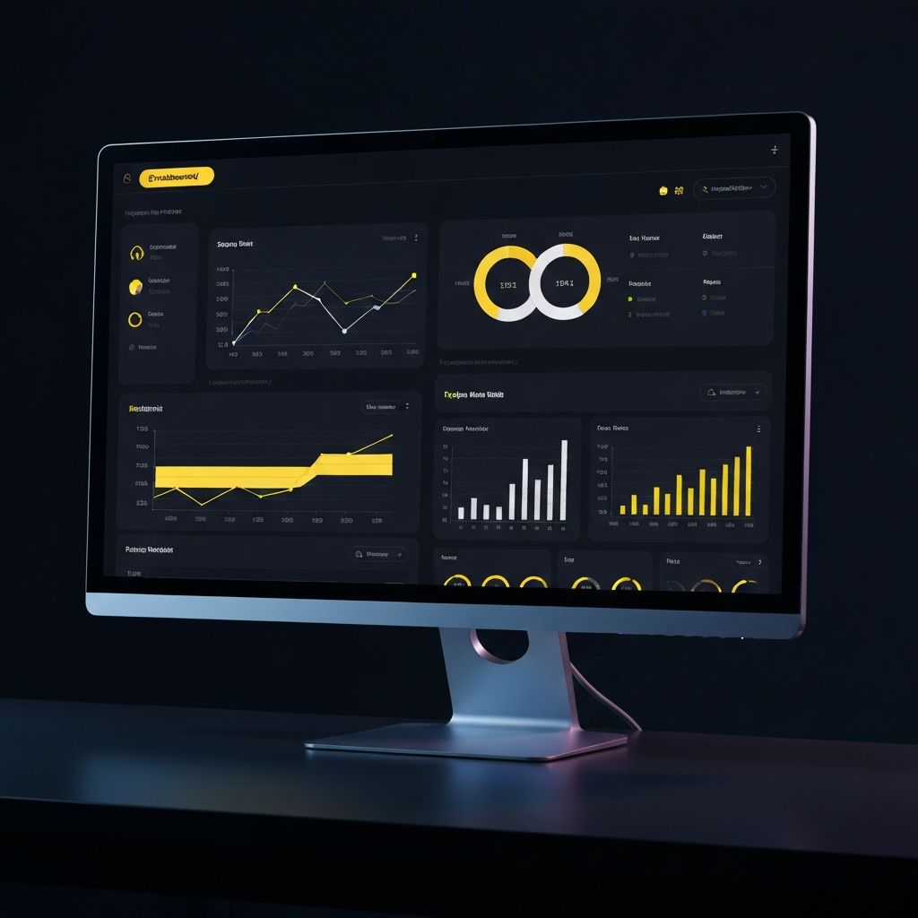 Panel de analitica digital con metricas de marketing